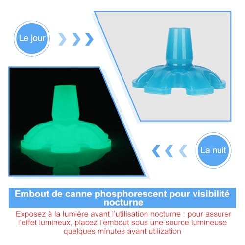 Pointe en caoutchouc haute résistance 19mm pour canne de marche stable - 2