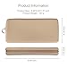 Jaasuee Zipper Makeup Brush Bag for Travel, Cosmetic Case for Women,Large Silicone Holder, Brush Pouch Case for Tools - Khaki