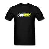 ZHENGXING Men's Subway Logo Catering T-Shirt L ColorName Short Sleeve