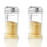 Marken QUALITÄT aus dem Hause Kerafactum - 2 x Zuckerstreuer Streuer Zucker Dose mit Streudeckel aus Edelstahl Zuckerspender Spülmaschinenfest suggar shaker american style