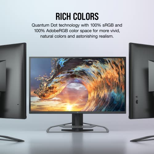 Image of Corsair XENEON 32QHD165 32-Inch IPS QHD (2560 x1440) FreeSync Premium Adaptive Sync (G Sync Compatible), 165Hz Refresh Rate, DisplayHDR400 Gaming Monitor