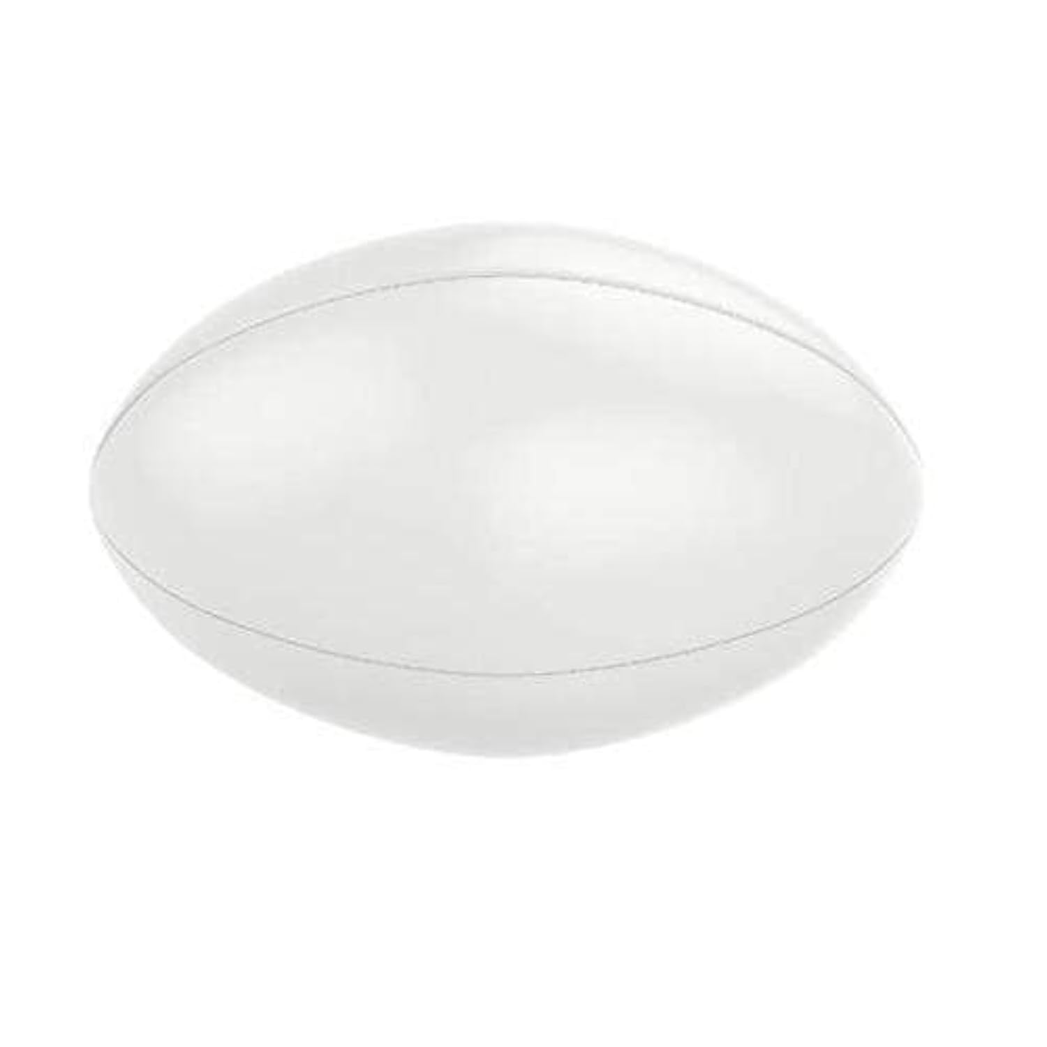 Plain White Unprinted Unbranded Size 5 Rubberised Rugby Ball