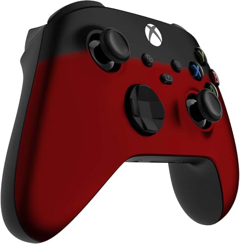 Image of Custom Controllerzz Wireless Controller for Microsoft Xbox Series X /S & Xbox One - Custom Soft Touch Feel - Custom Xbox Series X /S Controller (X /S Red & Black Fade)