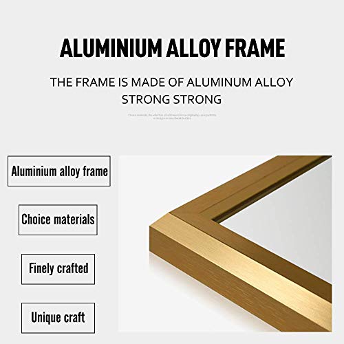 Image of NeuType Full Length Floor Mirror with Standing Holder Bedroom (Titanium Gold)