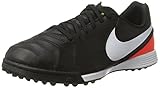 Größe - 35 Nike Unisex-Kinder Tiempo Legend VI TF Fußballschuhe, Schwarz (Black/White/Hyper Orange/Volt), 35 EU