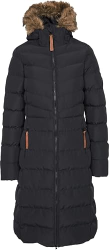 Image of Trespass Audrey II Womens Padded Longer Length Casual Jacket - Black - S -10