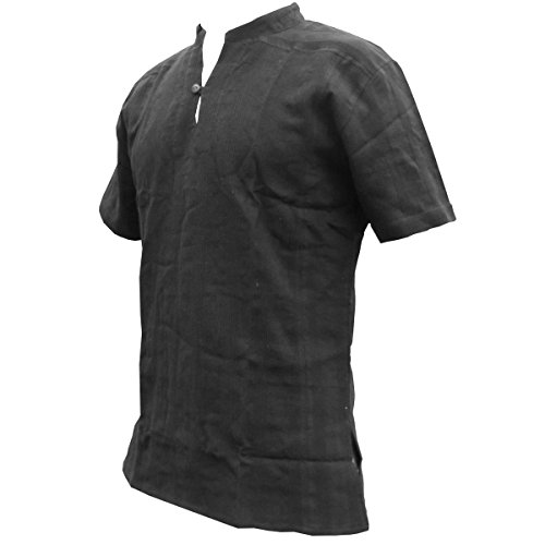 PANASIAM Shirt Ben, Black, M, Shortsleeve