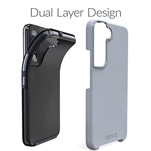 Image of Crave for Samsung Galaxy S22 Case, Shockproof Protection Dual Layer Case for Samsung Galaxy S22 5G (6.1 inch) - Slate