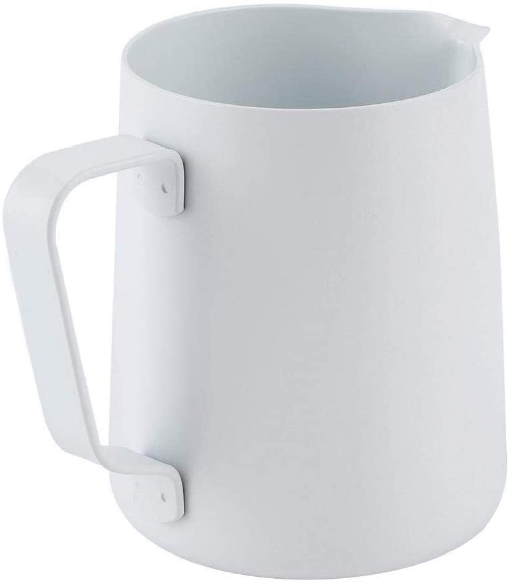 Brocca Schiumalatte In Acciaio Inox 700 Ml Per Latte Art – Manico Ergonomico, Fondo Antiscivolo, Facile Da Pulire, Argento