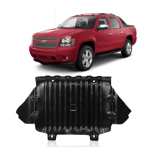 CarPartsDepot Front Lower Engine Splash Shield Center Under Cover Compatible with 2007-2014 Chevy Silverado 1500 & Suburban & Tahoe & GMC Sierra & Cadillac Escalade GM1228139 22781371