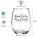 Artisan Owl Thank You For Being A Friend - Cute Funny Stemless Wine Glass - Large 17oz Stemless Wine Glass