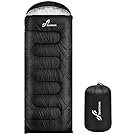 Sportneer Sleeping Bags for Adults, Warm & Cold Weather Sleeping Bag for Adults Kids Boys Girls - Lightweight Compact Camping Gear Equipment, Traveling, Backpacking, Hiking