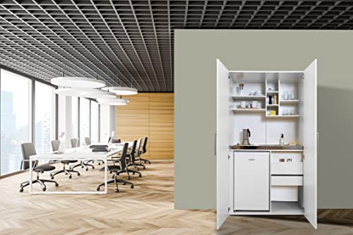 respekta Peter Küchenzeile, Holzwerkstoff, Weiß, 100 cm