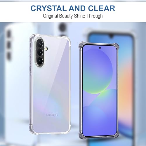 Image of CEDO Samsung Galaxy A36 / A56 (5G) Bumper Case | Soft Jel Flexible Thin Full Protection Shock Proof Clear TPU Back Case Cover for Samsung Galaxy A36 / A56 (5G) (Transparent)