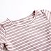 Teen Girl Shirts Trendy,Toddler Kids Cotton Tshirts Fashion Striped Short Flared Sleeve Crewneck Blouse Tops Casual Color Block Tunic 6M-4Y