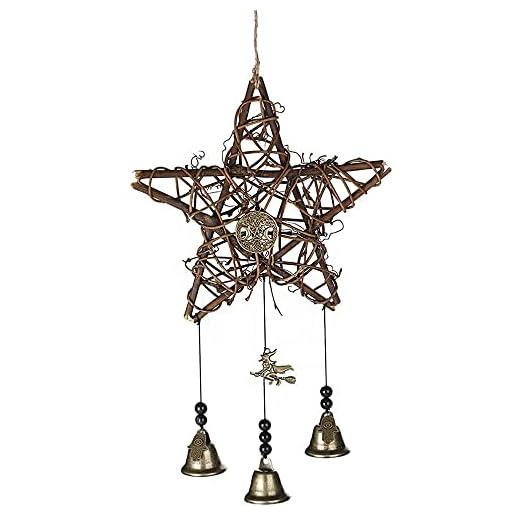 CENPEK Campanas de Viento de Bruja Vintage, Campanas de Bruja, Diosa de la Luna, Campanas mágicas para decoración de Wiccan, protección Hexagonal, para Amantes de la Familia y Amigos