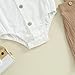 Infant Baby Boy Summer Outfit Gentleman Short Sleeve Romper Dress Shirt Suspender Shorts 2Pcs Suit Clothes Set (Khaki, 3-6 Months)
