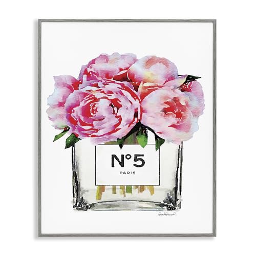 Image of Glam Paris Vase with Peony, 24 x 30 Inch Framed Giclee Print | Stupell Industries . By Amanda Greenwood . Ready to hang once unboxed . Elegant gift for any room . Made in USA