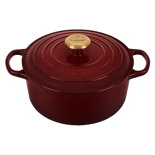 Le Creuset Geëmailleerde Gietijzeren Signature Ronde Hollandse Oven, 3.5 qt., Rhone