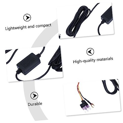Cable de alimentación Mipcase para cámara de tablero con cargador de mechero PC duradero 3