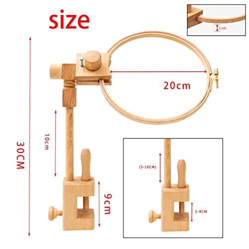 Support Broderie Point de Croix pour Éviter les Douleurs de Dos - Cadre Bois Réglable