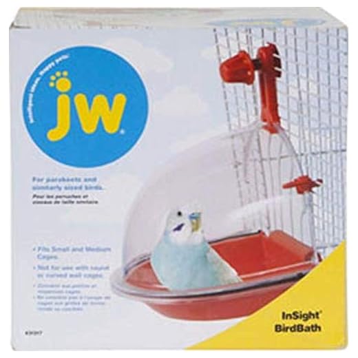JW Pet Company Insight Bird Bath Bird Accessory, Multicolor