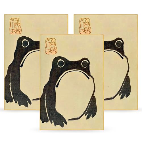 【Un regalo premuroso】 Il nostro arredamento sarà un regalo artistico per amici e familiari. Regala ai tuoi cari questo poster d'arte giapponese per un compleanno, un'inaugurazione della casa, una laurea, Natale o qualsiasi occasione speciale. Questo poster di rane e rospi è un modo per aggiungere colore e un tocco personale a qualsiasi spazio.