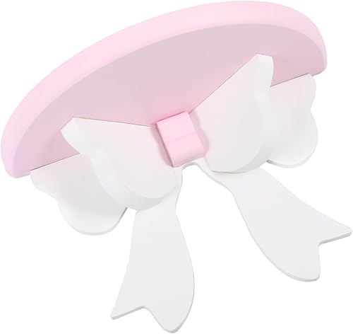 IMIKEYA Estante de madera para pajarita, estantes de exhibición de pared de madera, soportes flotantes para bricolaje, estantes flotantes,