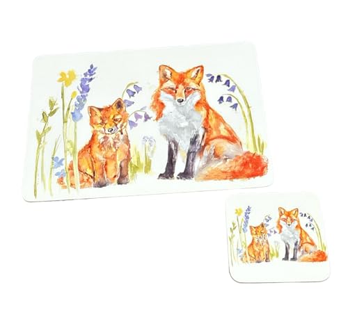 Sets of 4 Placemats with 4 Matching Coasters (Wildlife table placement mats and Coaster Set) - Cosy Home Interiors Sets of 4 Placemats with 4 Matching Coasters (Wildlife table placement mats and Coaster Set) - Image 3