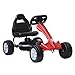 HOMCOM Vélo et véhicule pour Enfants Kart à pédales Go Kart Formule 1 Racing Rouge