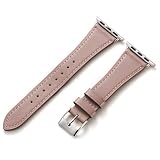 Handodo for Apple Watch バンド レディース 本革 アップルウォッチ バンド 細い 49mm 46mm 45mm 44mm Series 11/10/9/8/7/6/5/4/SE/Ultra イタリアレザー おしゃれ ビジネス SGS資格認定 アッシュローズ