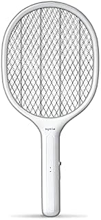Night Cat Fly Zapper Electric Fly Swatter Killer 3000V Mosquito Bug Bat Racket USB Rechargeable