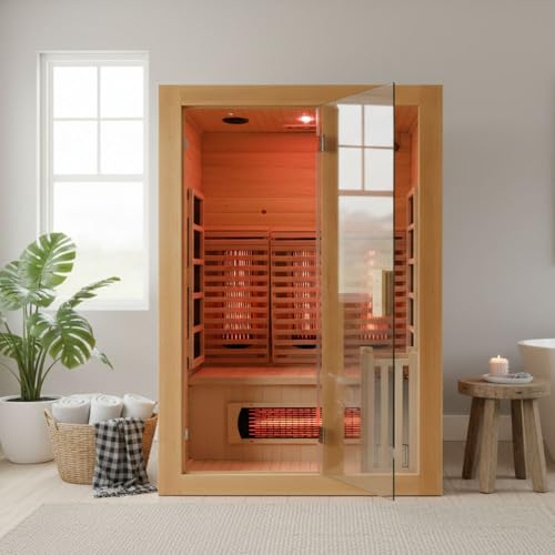 iDOTODO Combination Infrared and Steam Sauna Room with 3.5 KW
