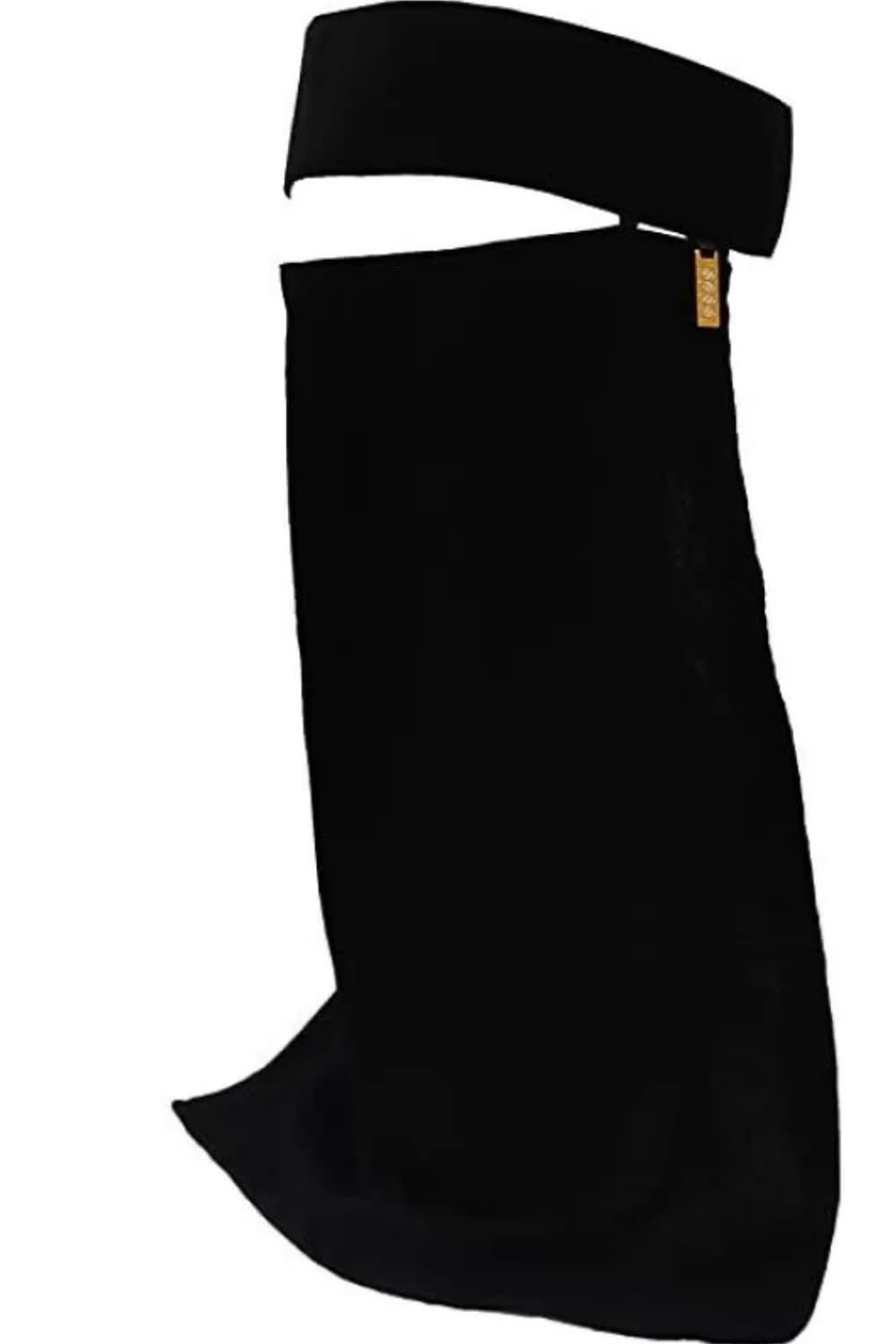 Krupa Creation Women's Short Nose Piece Muslim Wear WOMAN FACE Hijab For Naqab Pack of 1 Black-picture-44