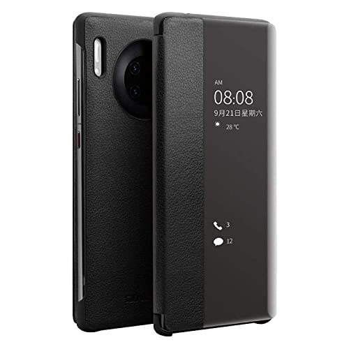 HUAWEI Mate30 PRO Smart View Flip Cover, Accessorio Originale, Nero