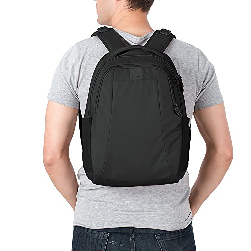 Pacsafe Metrosafe LS350 15 Liter Anti Theft Laptop Daypack / Backpack - with Padded 13" Laptop Sleeve, Adjustable Shoulder Straps, Patented Security Technology, Black - Image 5