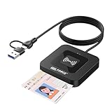 安心の日本企業 ICカードリーダライタ ICカードリーダー マイナンバー対応 確定申告 icカードリーダーライタ USB接続型 設置不要 ICチップ付いた住民基本台帳カード 国税電子申告 納税システム Windows Mac OS対応 日本語説明書付き (非接触式(タッチ)+差し込み(2way), 単品)