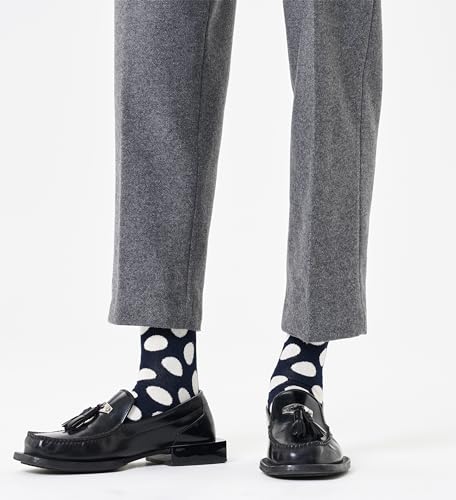 Happy Socks Fun Blue Crew Socks SetS, for Men and Women, made with Sustainable Cotton (US, Alpha, Small, Medium, Regular, Regular, 2-Pack Dark Blue Mix Socks Gift Set)4