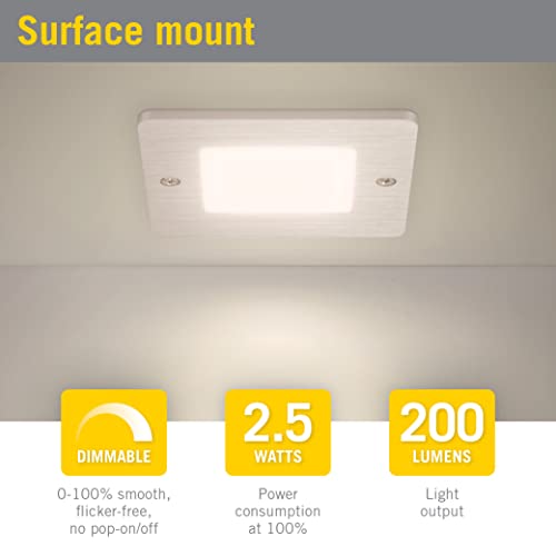 Image of Armacost Lighting Square Low Profile Under Cabinet LED Puck Light 2700K 218211