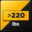 Weight Above 220 Lbs