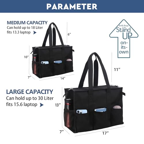 Image of Nurse Bags for Work Nursing Bag Multiple Pockets Waterproof Organizing Zip Top Clinical Bag for Nursing Students Home Health