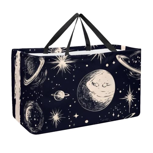 Bolsa de compras reutilizable para comestibles, plegable, bolsa de compras lavable, se mantiene vertical para picnic y camping, coches de carreras con colores vibrantes en la pista de carreras,