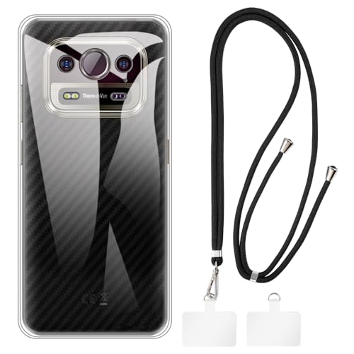 Shantime �P�[�X�ƃN���X�{�f�B�X�g���b�v�Z�b�g Ulefone Armor 25T 4G �Ƃ̌݊������� �g�уJ�o�[�Ƌ����o�b�N���t�������\�l�b�N�X�g���b�v�����2���̃p�b�`�t��(�N���A + �u���b�N)