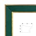 euwazram Suede A4 Frame - Single Frame, Elegant Green 8.27x11.69 inch Picture Frame, A4 Poster Frame for Artwork, Puzzles, Photos, Movie Posters, and Wall Display