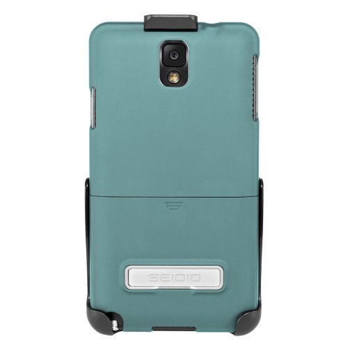 Seidio Metal Kickstand And Holster Combo Case With Samsung Galaxy Note 3 - Retail Packaging - Turquoise #TOP3
