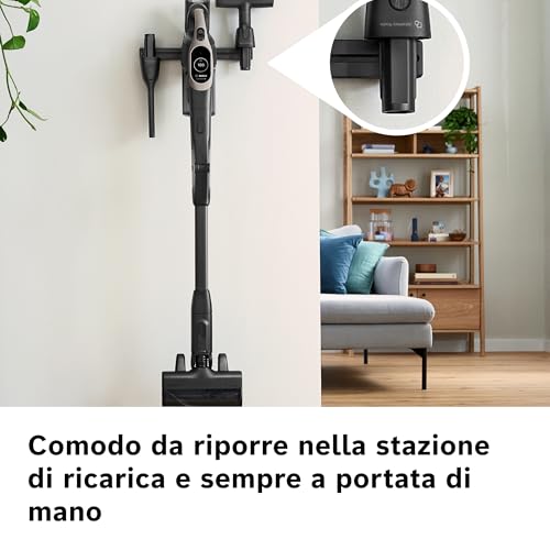 Bosch Bhzungfb Spazzola Per Mobili Per Unlimited 10 E 9, Testina Girevole A 360 Gradi, Con Setole Morbide Per Una Pulizia Delicata, Facile Da Riporre Nella Stazione Di Ricarica, Nero - 6