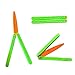 RMISODO 2 Pcs Carrot Butterfly Fidget Knife Toy, Colorful and Novel Shape, Made with 3D Printing Technology, Sturdy and Durable, Perfect Stress Relief Toy, 1 Big 1 Small