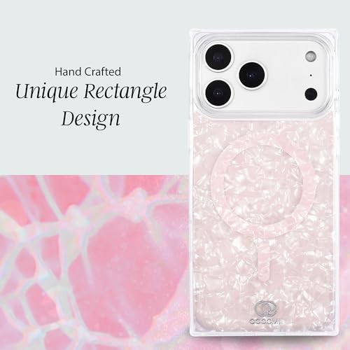 Image of COCOMII Rectangle for iPhone 18 Pro Max /17 Pro Max Case, Pink Opal