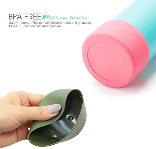 ALIENSX Protective Bottom Boot for 12-40 oz Hydro Sports Water Bottle Flask, Anti-Slip Silicone Sleeve Cover, Travel Pet Bowl for Dog Cat Food Feeding