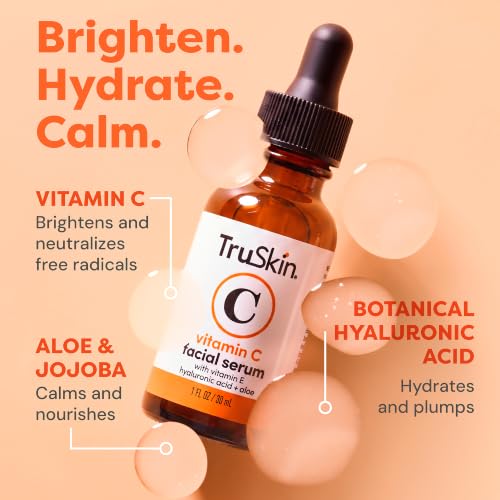 Best Vitamin C Serum for Oily Skin: Top Dermatologist-Recommended Picks for 2026 3 TruSkin Brightening Vitamin C Serum for Face with Hyaluronic Acid, 1 fl oz